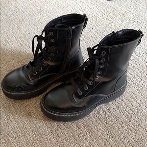 Skechers Urbs Forever Cool Combat Boot - Black